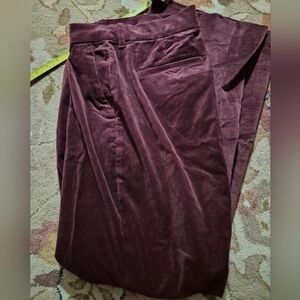 GAP Velvet Pants in Rich Burgundy